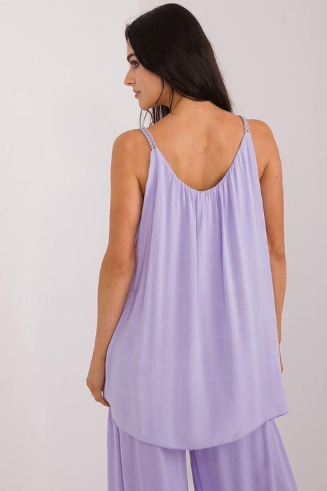 Elegant Summer Strapless Viscose Blouse