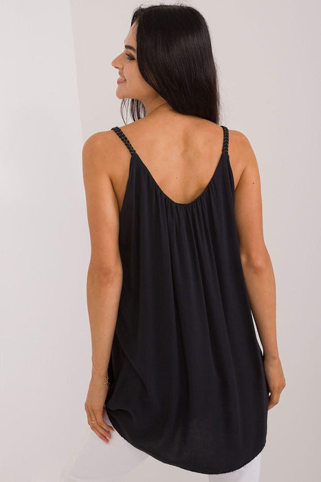 Elegant Summer Strapless Viscose Blouse