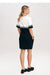 Chic Cotton Belted Mini Dress with Functional Pockets