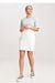 Chic Cotton Belted Mini Dress with Functional Pockets