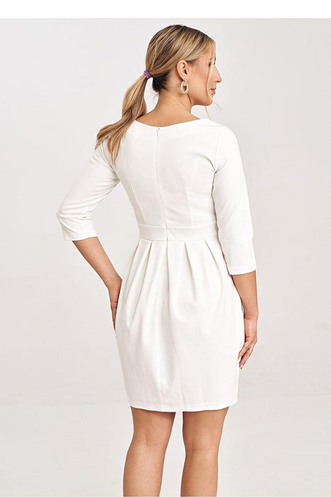 Chic Crease Detail Midi Dress