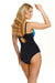 Tropical Elegance Plus-Size One-Piece Swimsuit with Supportive Design