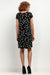 Chic Viscose Midi Dress with Distinctive Pattern Accents