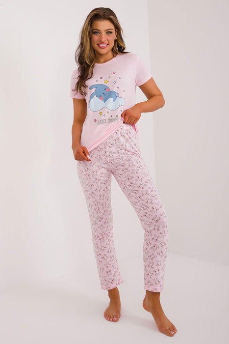 Vibrant Luxe Dreams: Women's Colorful Pajama Set