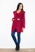 Chic Knit Coat with Elegant Golden Buckle - Contemporary Fashion Staple