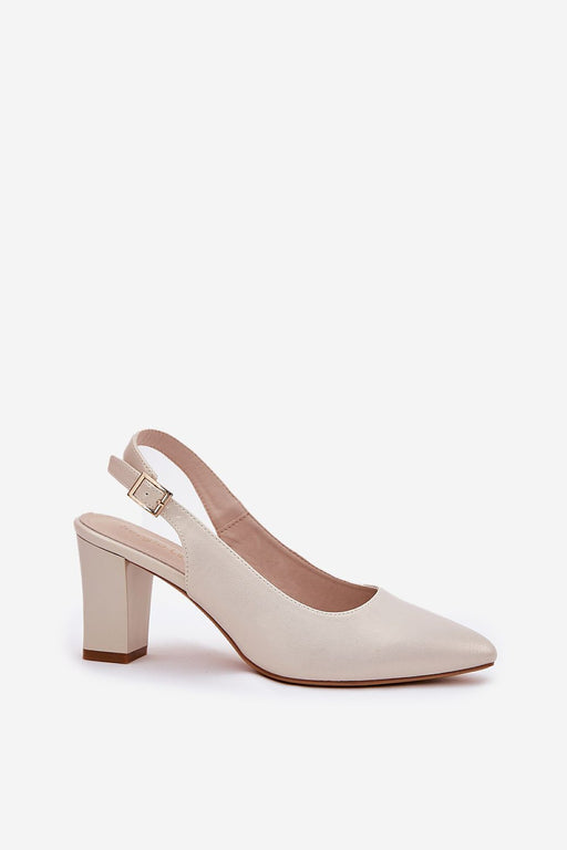 Block heel pumps model 211980