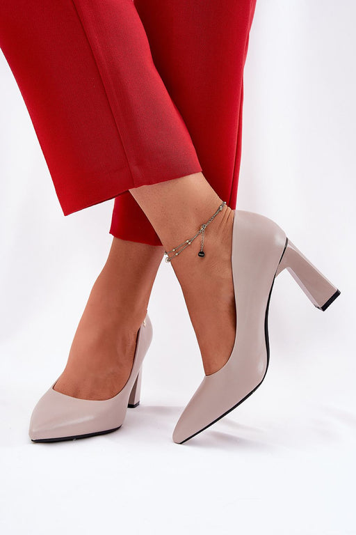 Block heel pumps model 211987
