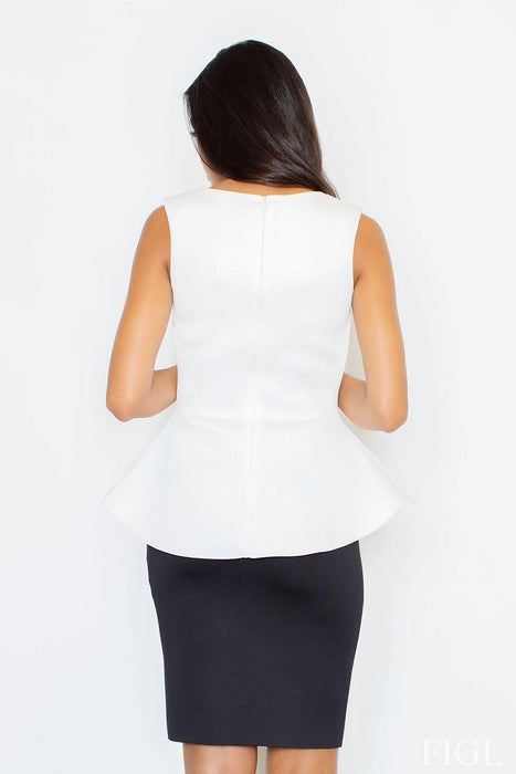 Sophisticated Grace: Elegant Cold Shoulder Blouse