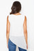 Elegant Logo-Embellished Sleeveless Blouse with Asymmetrical Hem