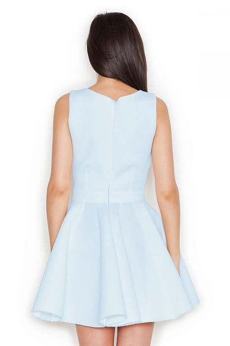Elegant Bow Accented Flare Dress