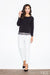 Lace-Trimmed Sweatshirt Blouse: Contemporary Elegance by Figl