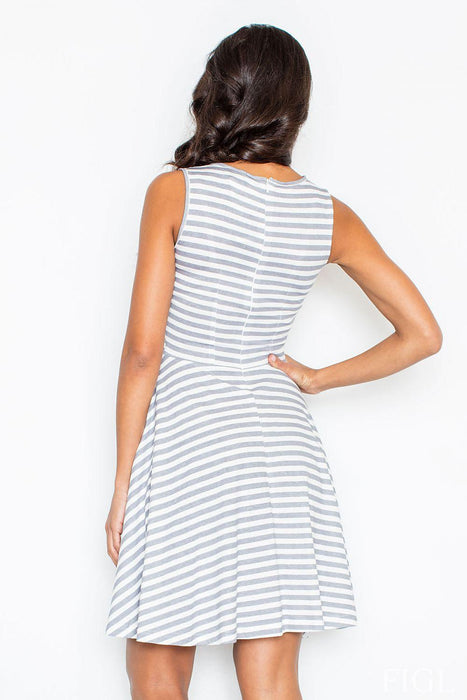 Nautical Striped Navy Cotton Sundress with Wide Shoulder Straps