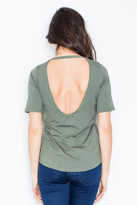 Stylish Asymmetrical Blouse with Eye-Catching Back Detail