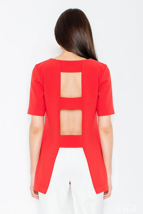 Chic Backless Knit Blouse - Ideal for Elegant Events