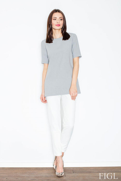 Chic Cut-Out Knit Blouse by Figl