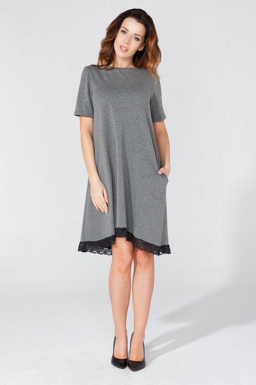 Lace-Trimmed Trapeze Daydress with Playful Pockets and Tessita Patterns