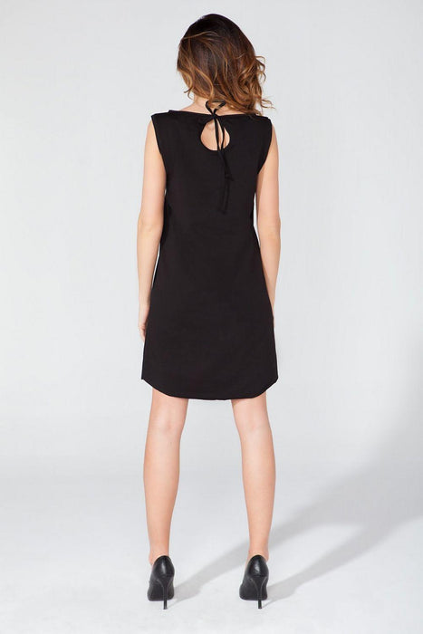 Elegant Knit Daydress with Ribbon Accents by Tessita