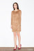 Chic Mini Dress with Suede Feel and Elegant Metal Ring Accents - Daytime Elegance Collection