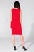 Daytime Elegance Knit Dress with Figure-Enhancing Waist and Handy Pockets