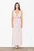 Luxurious Gold Lace Trimmed Maxi Dress - Elegant Knitted Ensemble for Every Event - Diverse Size Options