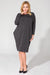 Chic Comfort Plus Size Knit Dress with Pocketed Elegance and Long Sleeves