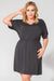 Chic Viscose Blend Daydress with Flared Hem - One Size Fits All
