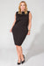 Tessita Knit Day Dress: Effortlessly Chic Silhouette Enhancer