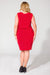 Daytime Elegance Knit Dress with Figure-Enhancing Waist and Handy Pockets