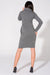 Chic Chimney Neck Knit Dress with Convenient Pockets - Tessita 61728