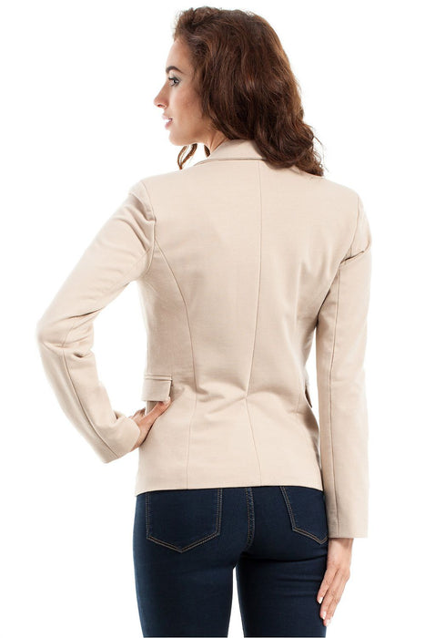 Extravagant Cotton Jacket with Rolled Sleeves - Model 63107 Moe