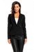 Elegant Pointed Collar Blazer