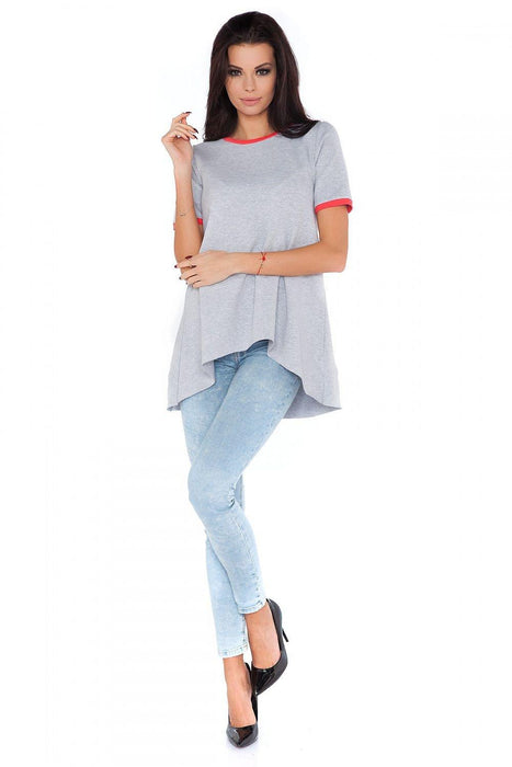 Chic Casual Short Sleeve Tunic Blouse