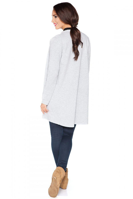 Trendy Raw Hem Knit Hoodie with Distinctive Features