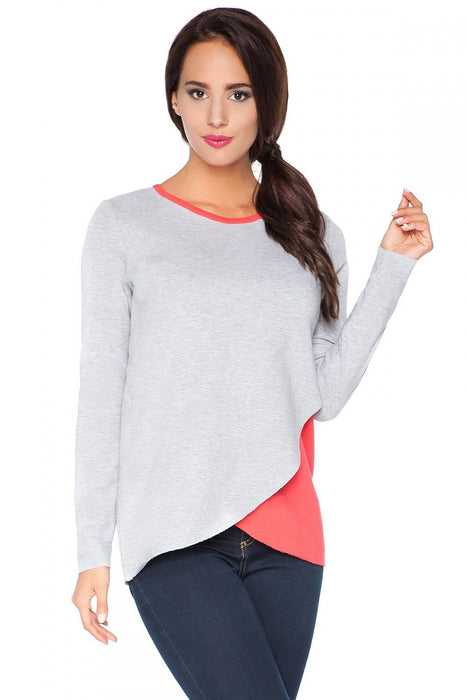 Raw Edge Knit Blouse - Effortless Chic for Every Occasion