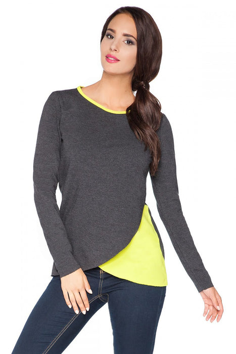 Raw Edge Knit Blouse - Effortless Chic for Every Occasion