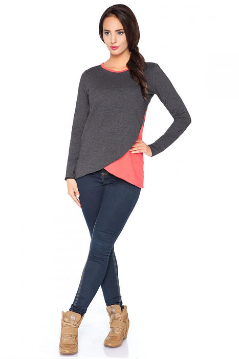 Raw Edge Knit Blouse - Effortless Chic for Every Occasion