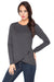 Raw Edge Knit Blouse - Effortless Chic for Every Occasion