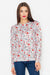 Floral Elegance: Chic Long-Sleeve Women's Sweatshirt