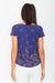 Floral Elegance: Short Sleeve Blouse in Soft Stretch Polyester