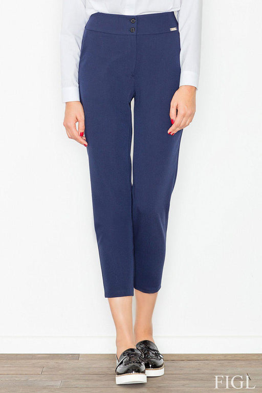 Sophisticated High Waist Women's Trousers: Modern Elegance with Practical Pockets