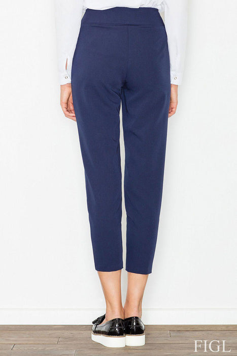 Sophisticated High Waist Women's Trousers: Modern Elegance with Practical Pockets