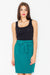 Elegant Sash-Detailed Pencil Skirt with Convenient Side Zip