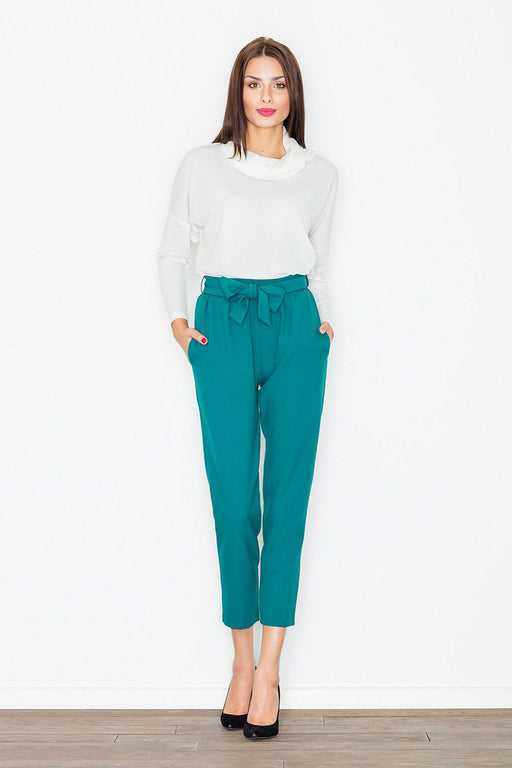 Chic High-Rise Pants for Women by Figl