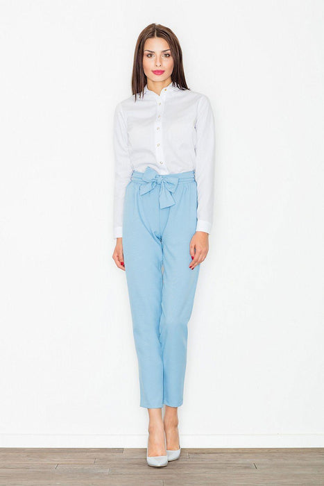 Sophisticated High-Waisted Trousers for Women with Stylish Accents