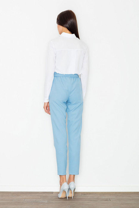 Sophisticated High-Waisted Trousers for Women with Stylish Accents