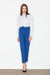 Elegant High-Waisted Trousers with Customizable Belt Detail