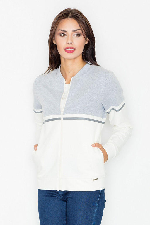 Knit Zip-Up Bomber Sweatshirt - Versatile Sizes for All