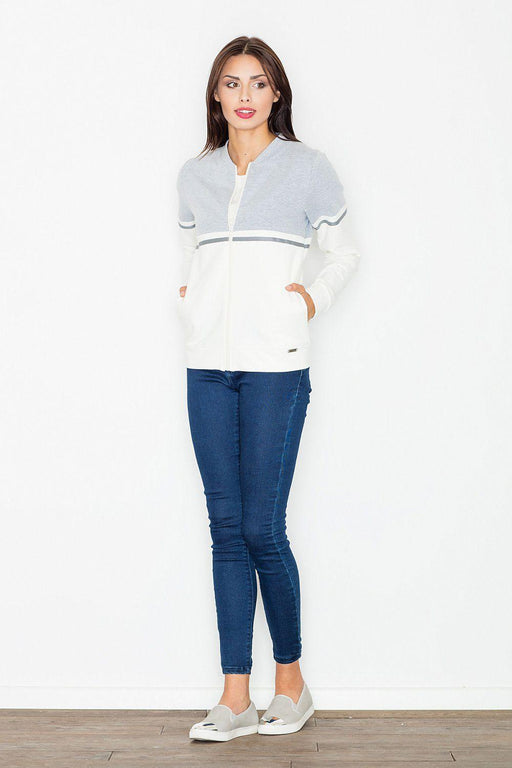 Knit Zip-Up Bomber Sweatshirt - Versatile Sizes for All