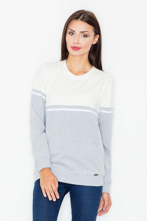 Chic Women's Cotton Blend Knit Sweater with Stylish Welt Detail