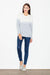 Chic Women's Cotton Blend Knit Sweater with Stylish Welt Detail